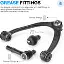 10PCS Front Upper Control Arms for Escalade Chevy Silverado Avalanche Suburban 1500 Tahoe GMC Sierra 1500 Yukon 2007-2014 | w/Ball Joints Suspension Kit Replaces K80669 K700432