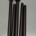 Thestoa Brown Shower Curtain Rod Adjustable 4378 inch, 1"Diameter Spring Tension Curtain Rod No Drill, AntiRust NonSlip Shower Rod for Bathroom Tension Rod