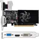 GT610 Computer Graphics Card, 2GB DDR3 64bit PCI Express X16 Gaming Graphics Card with DVI, VGA, HDMI Interface for Computer Desktop
