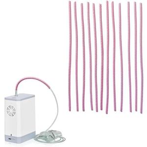 Apuozhi 12 Pcs Oxygen Tubing Support Crimp Straightener,Oxygen Tubing Accessories,Oxygen Tube Jacket,Oxygen Tube Support for Oxygen Hose Nasal Cannula, Pink