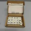 Crossword Dice Game, Word Game, 15 Large Letter Dice, Word Dice Game for Family Games, Travel & On-The-Go Fun