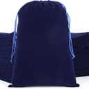 Velvet Drawstring Jewelry Bag, 50Pcs Blue Dice Bag, 7x10 Tarot Card Holder, Or Wrapping Halloween Party Favors, Small Bussiness, Toys, Board Game