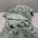 Ultra Soft Cozy Sherpa Throw Blanket, Light Weight Warm Decorative Boho Style Plush Throw Blanket Cover for Couch, Sofa, Bedroom,Travel, Outdoor, 50”x60”, Sage Green