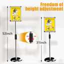 Sign Holder, 8.5x11 Sign Stand for Display 6-Pack Silver