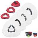 Mop Heads Replacements for Ocedar, Mop Replace Head for O Cedar, Mop Heads for O Cedar, Mop Replace Head for Cedar, Mop Heads for O Cedar Spin Mop Include 4 Mop Refills 2 Scrubber Mop Head 1 Mop Base