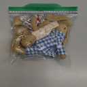 Giant bean Bunny Toys for Kids, Easter Bunny, 4 PCS Hand Made Rabbit Family Dolls with Removable Clothes, Suitable for Infants, Boys and Girls, Dollhouse People, Easter Basket Essentials