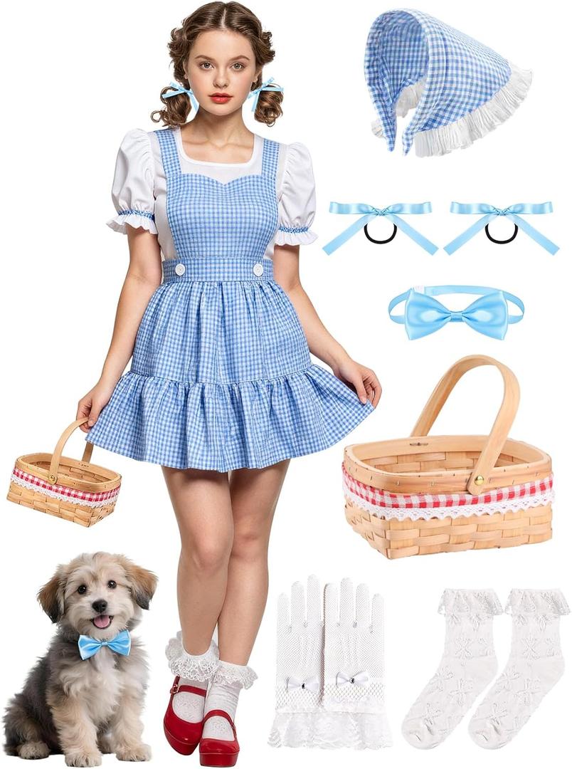 Halloween Costumes for Women, Book Storybook Character Costumes for Women, Girls Halloween Costume Adult Woman Outfit (Large)