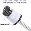 RANMING Drum Set Mounting Clamp Cymbal Stand Extension Arm L-Shaped Cymbal Clamp for 8-12 Inch Splash Cymbals, Adjustable Cymbal Arm for 15-33mm Cymbal Stands,Long Boom Cymbal Arm for Drummer Beginner