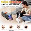 Electric Mouse Trap, Rat Traps Indoor for Home, 2025 Upgraded Electric Rat Zapper with Powerful Voltage, Effective Rat Killer for Rodent and Mice - No Touch Reusable Mice Trap to Protect Your Home