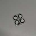 UNBREAKcable Holder for Apple AirTag 4 Pack [Hold Air Tag Securely] [Easy to Install] [Fit Tightly Design] Protective Case Waterproof TPU Shell with 304 Stainless Steel Key Ring Keychain, Black