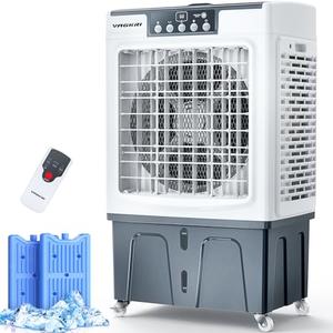 VAGKRI Swamp Cooler, 2100CFM Evaporative Air Cooler with 3 Modes & Wind Speeds, 120°Oscillation, 24H Timer, Portable Outdoor Air Conditioner with Auto Fill for Patio Garage Commercial Use, 8 Gallon