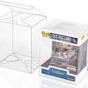Baskiss 3 Pack Protector Case for Funko Pop 6 inch Figures, 0.5mm Thick, No Protective Film Need Clear Display Box with Locking Tab, Scratch-Resistant, Waterproof and Dustproof (3)