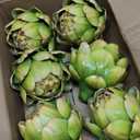 Notakia 6Pcs Green Large Faux Artichokes for Decoration Bowl Fillers Fake Fruit Artificial Artichokes that Look Real Realistic Fake Vegetable Decor for Home Kitchen Table Party Centerpiece