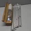 Nickel Curtain Rods for Windows 48-84 inch,3/4 inch Heavy Duty Adjustable Decorative Curtain Rod with Modern Finials,Window Rods for Bedroom, Living Room,Patio and Kitchen (16"-84"|1 PACK)