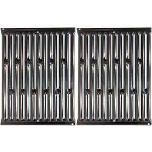 7523 15 Inch Porcelain-Enameled Cooking Grates, Replacement for Weber Spirit Side Control E-210, S 200/210, Spirit 500, Genesis Silver A Gas Grill, 15" x 11 5/16", 2 Pack