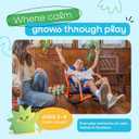 Kids Rocking Chair Sensory Rocker for Kids Ages 3-8 Calming Chair for Autism & Sensory Play Indoor Rocker for Focus, Relaxation & Quiet Time
