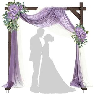 7.48 FT Wooden Arch Square Wood Wedding Arches for Ceremony Wooden Arbor for Wedding Backdrop Stand for Indoor Outdoor Wedding Party Garden Beach Forest Rustic Boho Decor