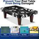 MABOZOO 8 Ball Pattern Billiard Pool Table Cover, Waterproof and Tearproof Snooker Table Cover for PoolTable, Indoor/Outdoor Pootable Accessories for Protecting Felt