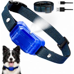 Citronella Bark Collar for Dogs, [No Spray Refill] Spray Dog Training Collar, Humane Citronella Dog Barking Collars, Safer Anti Barking Control Spray Collar for L/M/S Dogs Blue
