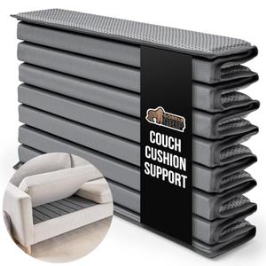 GORILLA GRIP Heavy Duty Couch Cushion Support Board to Fix Sagging Sofas, 21.5 x 54 Loveseat, Thick Plywood Boards Add Strong Seat Supports, Stay in Place Replacement Stuffing Under Couches Grey