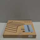 Teak Folding Shower Seat Wall Mounted, 16" Foldable Shower Bench, 400lbs Max Load, Space-Saving Fold Down Design for Seniors, Elderly & Small Shower Spaces (White, 16 inchs)