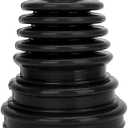 CV Axle Dust Cover, Universal Rubber CV Boot Kit, Ball Head Constant Speed Round Clamp Kit for Most Cars(Black)