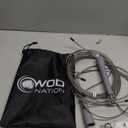 WOD Nation Adjustable Speed Jump Rope For Men, Women & Children - Blazing Fast Fitness Skipping Rope Perfect for Boxing, MMA, Endurance (Grey)