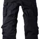 Women's Cotton Casual Military Army Cargo Combat Work Pants with 8 Pocket, 18, Black