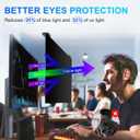 2Pack Magnetic 27 Inch Privacy Screen for Computer Monitor 16:9 Aspect Ratio, Hanging Removable Anti-Blue/Glare Protector Film, Anti Spy Desktop Security Private Filter 27in