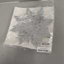 24Pcs Snowflake Christmas Hanging Party Decor Supplies,12 PCS 3D Silver Snowflakes & 12PCS 3D White Paper Snowflakes Hanging Garland for Christmas Winter Holiday New Year Wonderland Party Decoration