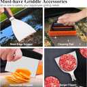 Grilliance 27pcs Griddle Accessories Kit for Blackstone, Professional Hibachi Flat Top Grill Tools, Enlarged Spatula Gift Set with Basting CoverBurger Press Patty Maker for Outdoor BBQ Teppanyaki