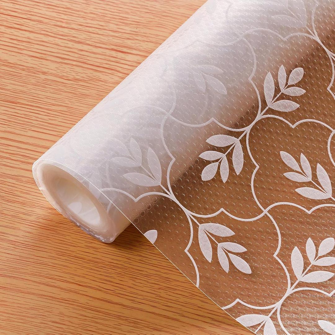 Cooyes Shelf Liners for Kitchen Cabinets Waterproof & Oil-Proof Kitchen Cupboard Mats Non-Slip Drawer Mats EVA Material Non Adhesive Fridge Liner for Shelves, 23.6" W x 236" L Cooyes Shelf Liners for Kitchen Cabinets Waterproof & Oil-Proof Kitchen Cupboard Mats Non-Slip Drawer Mats EVA Material Non Adhesive Fridge Liner for Shelves, 23.6" W x 236" L