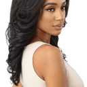 Outre Synthetic Quick Weave Wig - Neesha H305 (Color:1B Off Black)