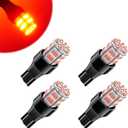 4PCS 912 921 LED Bulb Brake Tail Light 12V-24V Super Bright T15 906 904 902 922 W16W LED Replacement Light Kit Set for Car Tail Brake Turn Signal Lights - Brilliant Red