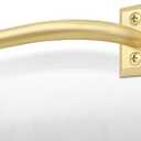 Hei!Dear Blackout Curtain Rod for Windows 48 to 84 inch (4-7Ft), Wrap Around Room Darkening Curtain Rods, 5/8" Samll Adjustable Modern Decorative Window rod,Gold (48-90"1 pack)