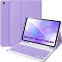 Keyboard Case for Samsung Galaxy Tab A9+/Plus 11 2023(SM-X210/X216/X218),Case with Keyboard for Samsung Tab A9+ with S Pen Holder,Detachable Bluetooth Keyboard for Galaxy A9 Auto Wake/Sleep,Purple