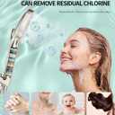 SR SUN RISE Filtered Shower Head with Handheld High Pressure 9 Spray Mode Showerhead Detachable Shower Head Water Softener Filters Beads for Hard Water Remove Chlorine 4 Filters Brushed Nickel