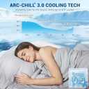 Elegear Cooling Comforter King Absorbs Body Heat to Keep Cool, Double-Sided Cooling Blanket for Hot Sleepers Arc-Chill Cool Fabric Q-Max>0.5, Lightweight Summer Comforter Cold Blanket, Gradient Gray