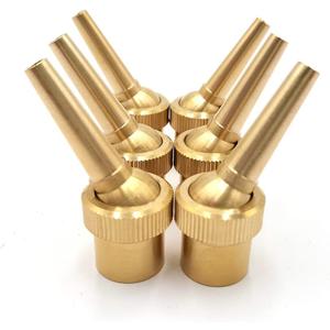 6pcs 1/2" DN15 Brass Fountain Nozzle Adjustable Direction Jet Water Spray Head for Landscaping Use