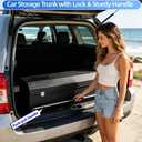 SUV Trunk Organizer, Leather Trunk Storage Organizer, Car Cargo Storage Box