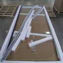 Glass Shower Panel, 30" W x 78" H Semi-Framed Fixed Shower Glass Panel in Matte Black with 5/16"(8mm) Clear Tempered Glass Door, Simple Shower Door Panel for Bathroom