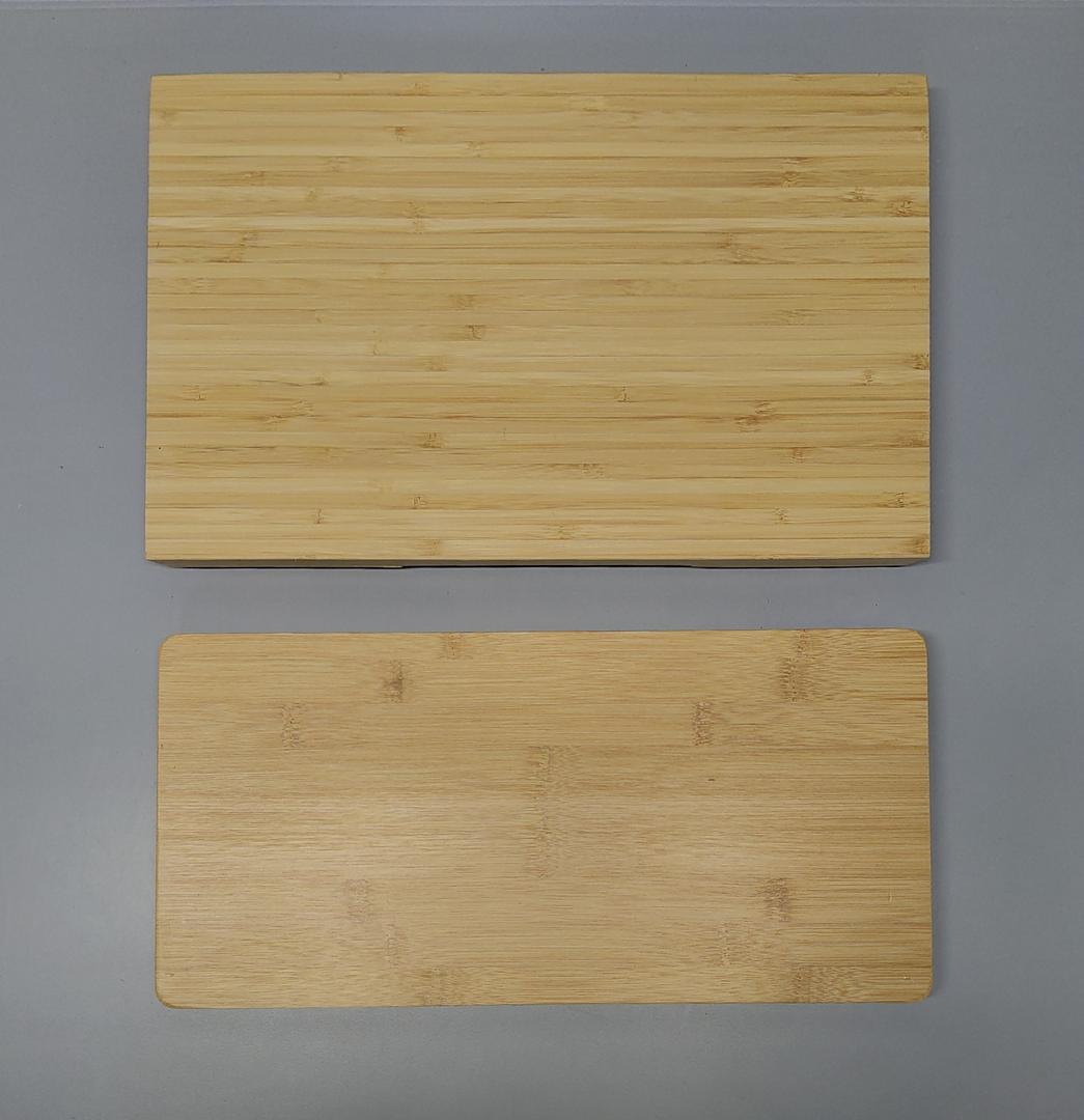 Appliance Slider Set of 2 – 15.5 x 9.92 and 15.5 x 7.5 Inch Sliding Tray for Kitchen Appliance – Natural Bamboo Wood Kitchen Counter Appliance Rollers for Oven, Coffee Pot, Toaster Compatible with Black&Decker