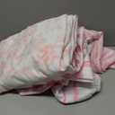 Peryiter 4 Pack Crib Sheets Girl Soft Baby Bed Sheet Set 52'' x 28" Nursery Crib Sheets for Standard Bed for Nursery Decor Baby Boys or Girls(Pink,Coquette Bow)