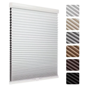 MYshade Cordless Blackout Cellular Shades, 1.5" Honeycomb Window Blinds for Bedroom & Nursery, Thermal Insulated, Noise Reducing, Privacy Shades, Inside or Outside Mount (28" W x 64" H, White)