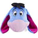 Disney Stitch 3D Plush Cushions for Bed Travel, Cute Cuddle Pillow Stuffed Character Pillow, Bedroom Accessories, Room Decor, Gifts for Kids (Blue Eeyore)