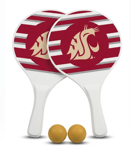 Team Pride Beach Paddle Set, 2 Paddles, 2 Balls and Carry Bag
