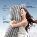 ZonLi Cooling Body Pillow for Adults, Long Adjustable Memory Foam Body Pillow, Firm Support for Side Sleeper, Washable Pillowcase, 20x54 Inch, Grey, Mothers Day Gifts for Mom