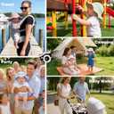Zando UPF 50+ Baby Sun Hat for Baby Girl Boy 0-4T - Wide Brim Toddler Bucket Hat Adjustable Strap Infant Hats for Outdoor