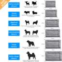 Dog Beds Crate Pad for Medium/Large Dogs Fit Metal,Ultra Soft, Washable & Anti-Slip Kennel Pad for Dogs Cozy Sleeping Mat,Gray 36inch