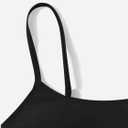 SHENHE Girl's 2 Piece Swimsuit High Waisted Spaghetti Strap Cute Scoop Neck Wireless Bathing Suit Bikini Set Black 14 Years